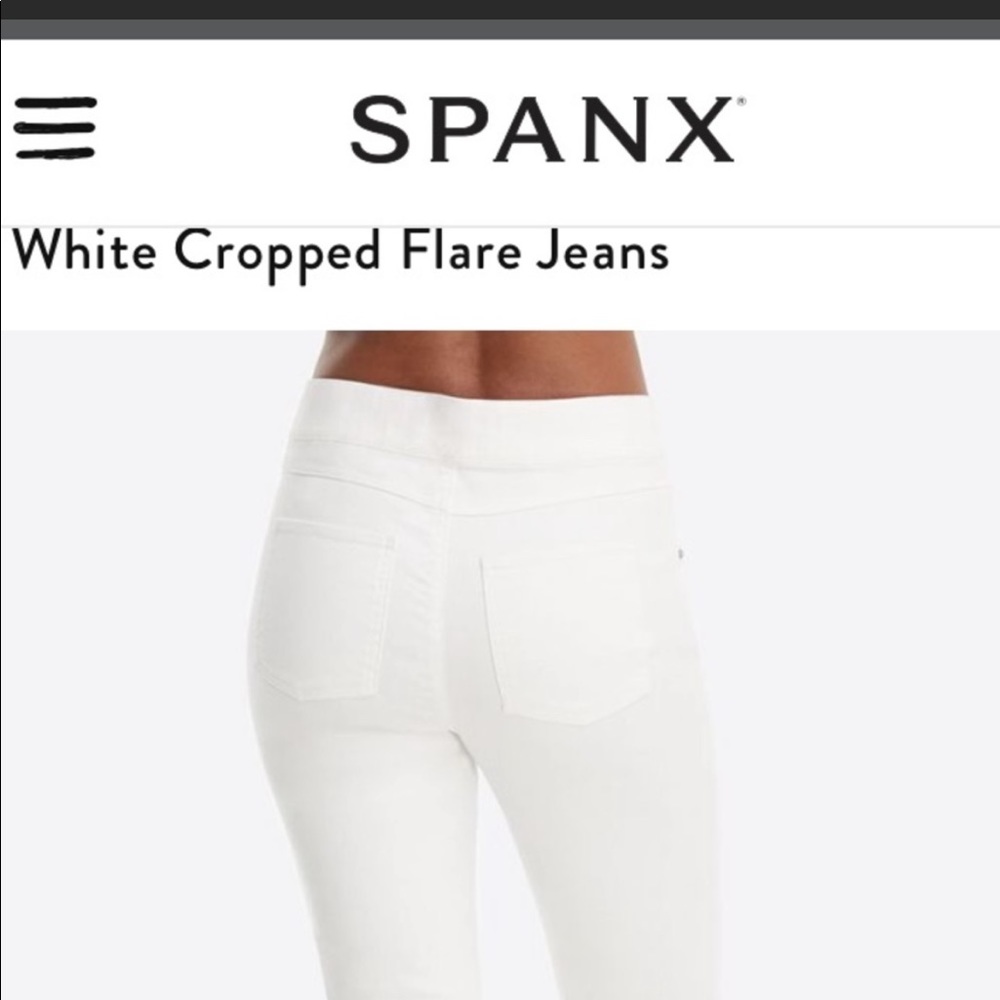 Spanx white pull on jeans size M, NEW! Unworn
